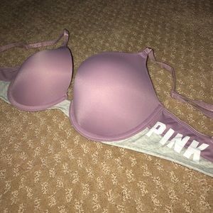 HARDLY WORN VS PINK PUSH UP BRA 32D